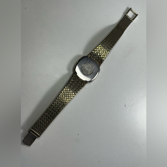 Omega DeVille Quartz made of SOLID 0925 STERLING SILVER and gold plated - Picture 13 of 17